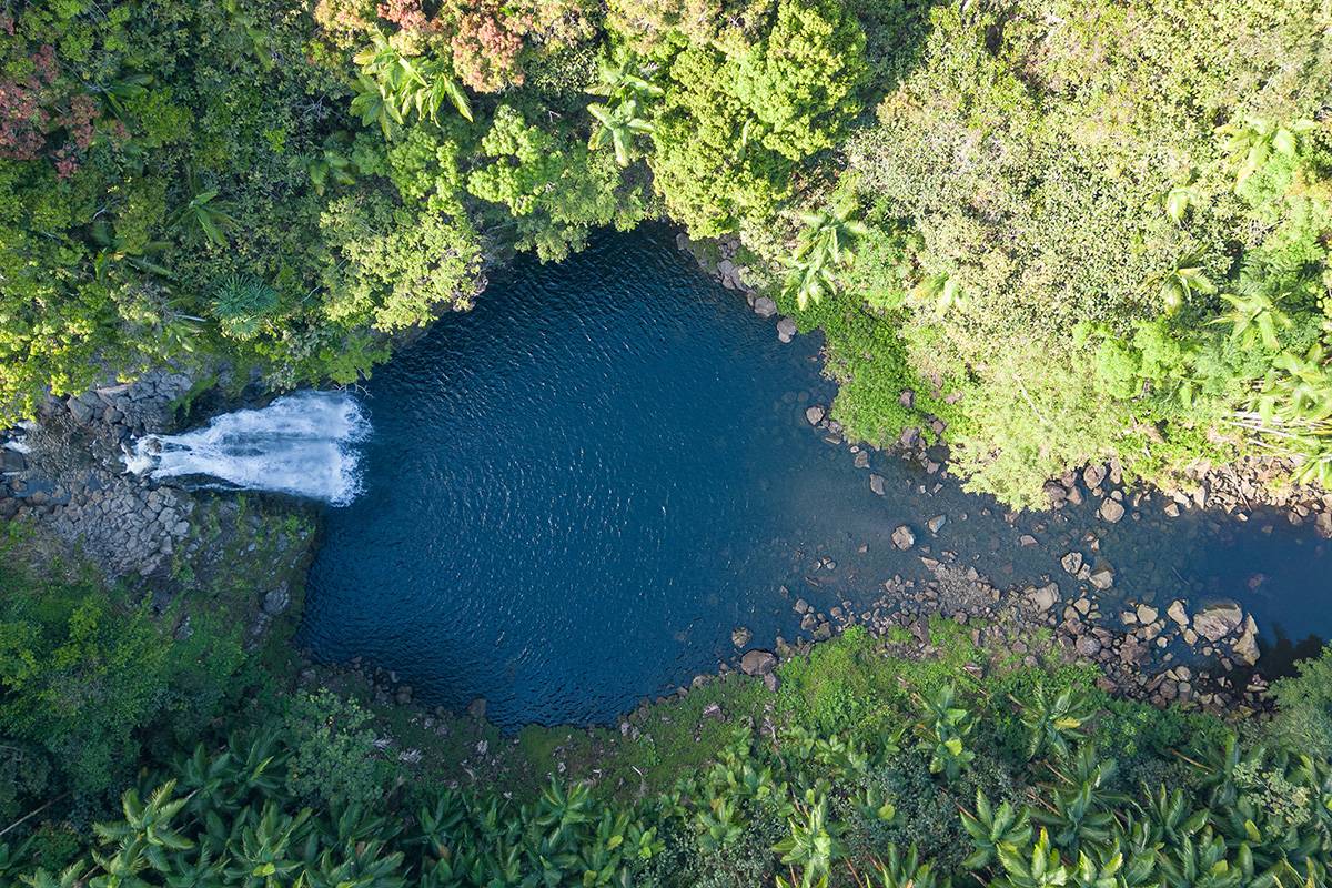 HAMAKUA COAST BIG ISLAND - OCEANFRONT 40 ACRES - WATERFALLS