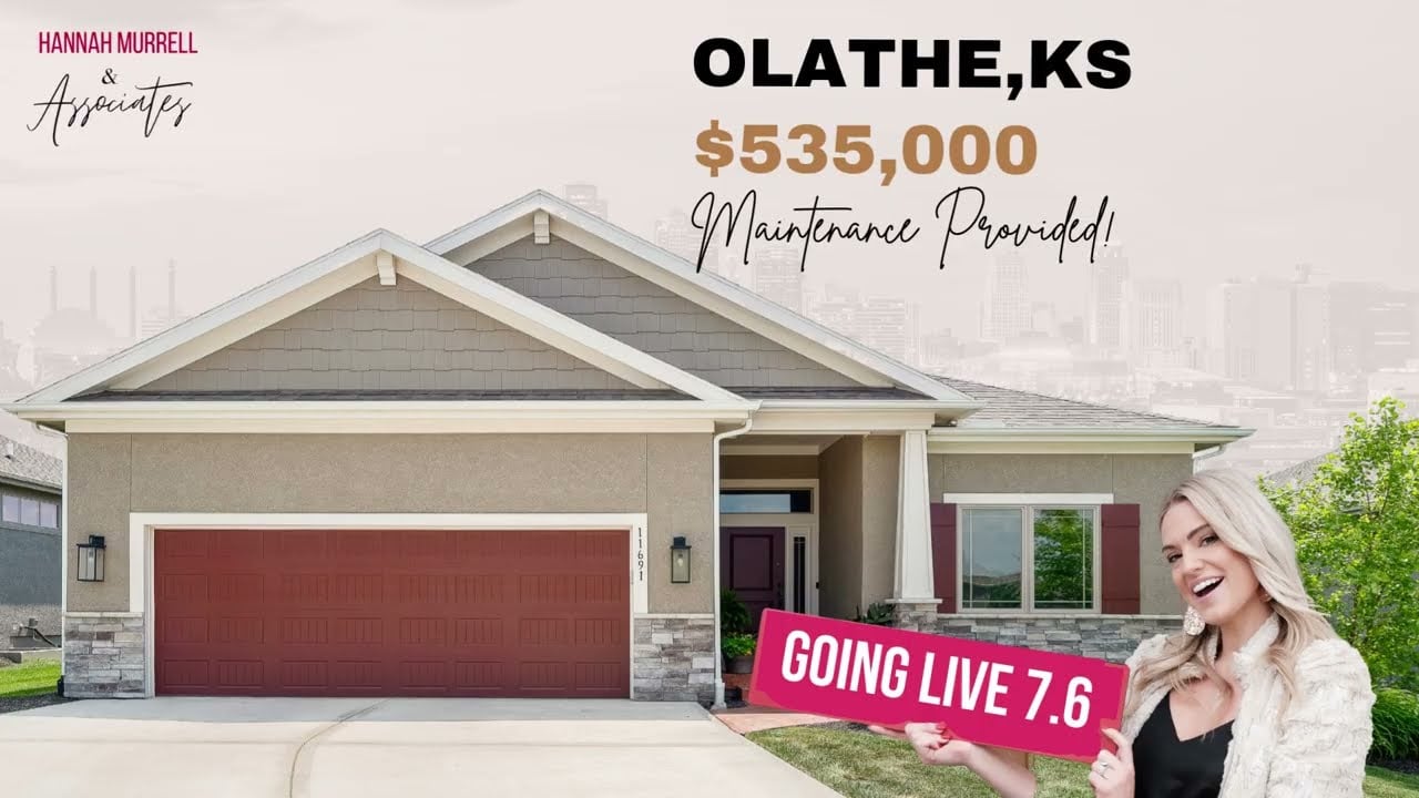 Maintenance Provided Home For Sale In Olathe, KS! $535,000