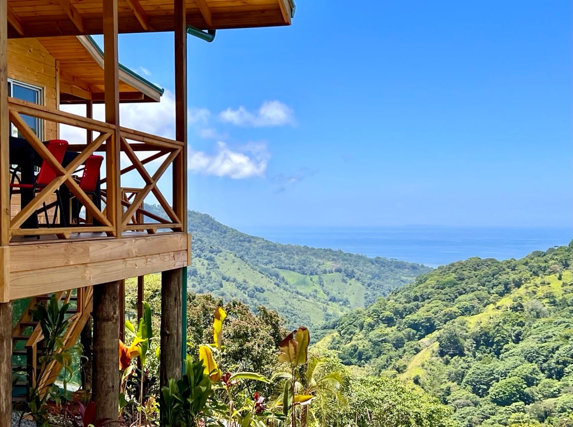 Eco-Luxury Home and Cabins with Waterfall, Ocean Views, and Organic Farming Potential