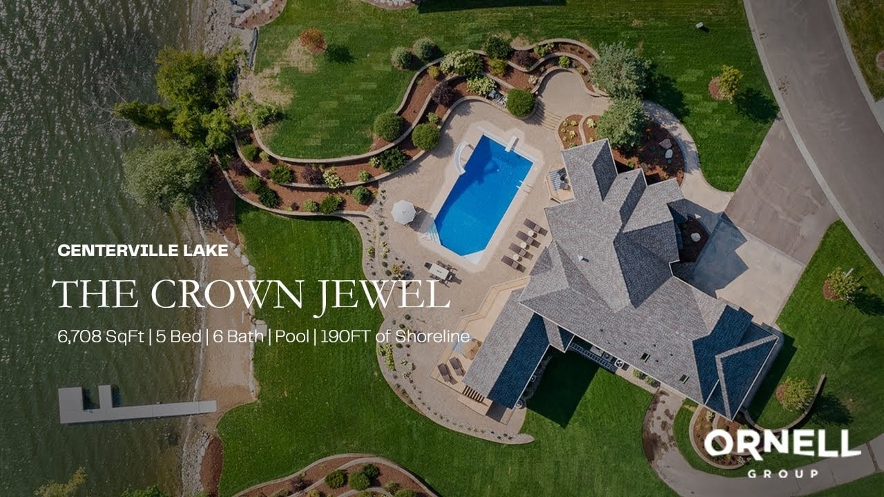 THE CROWN JEWEL: $1.9M Lake Estate | 6,708 SF | 190’ Shoreline | In-Ground Pool #ornellgroup