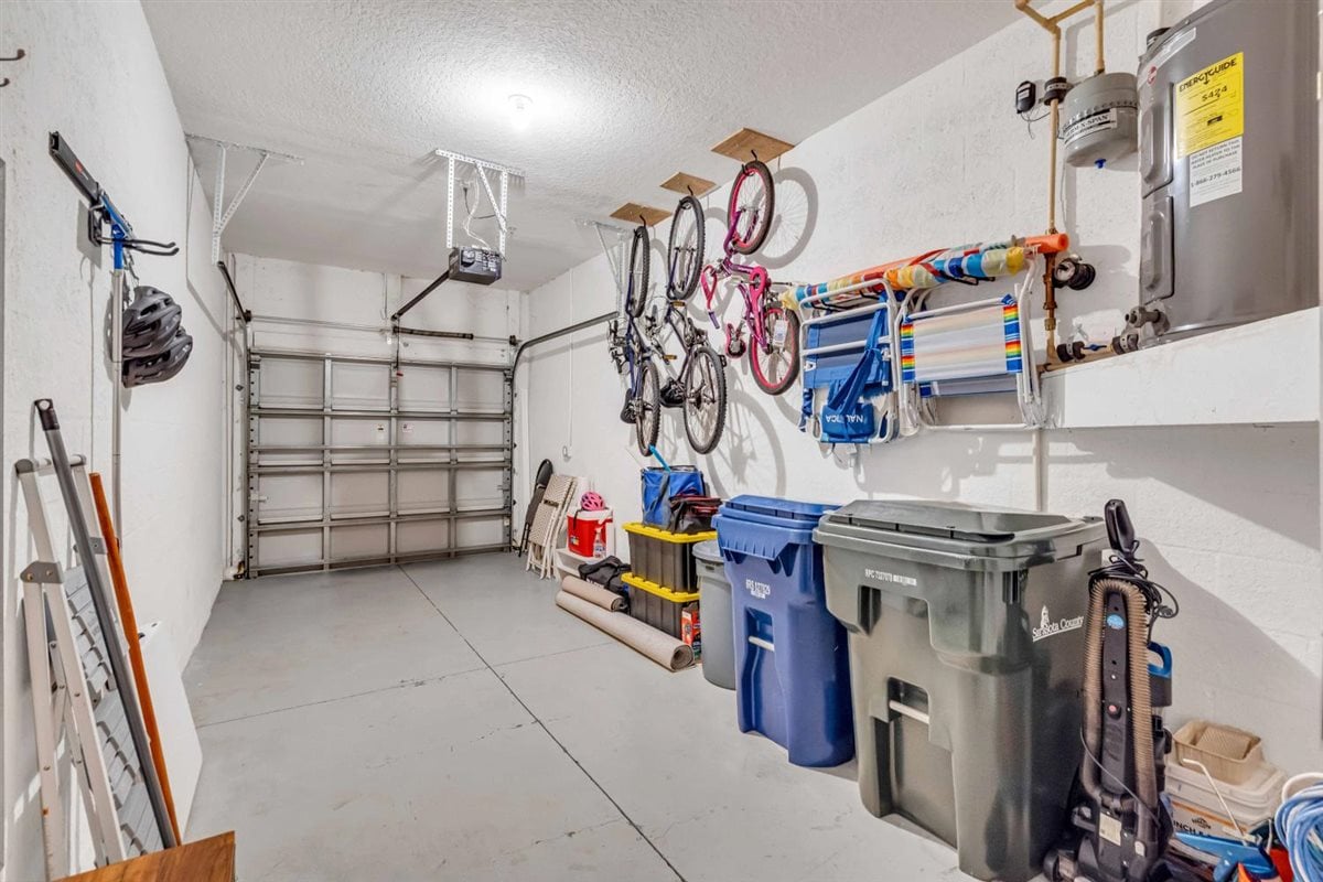 Private garage space great for storage