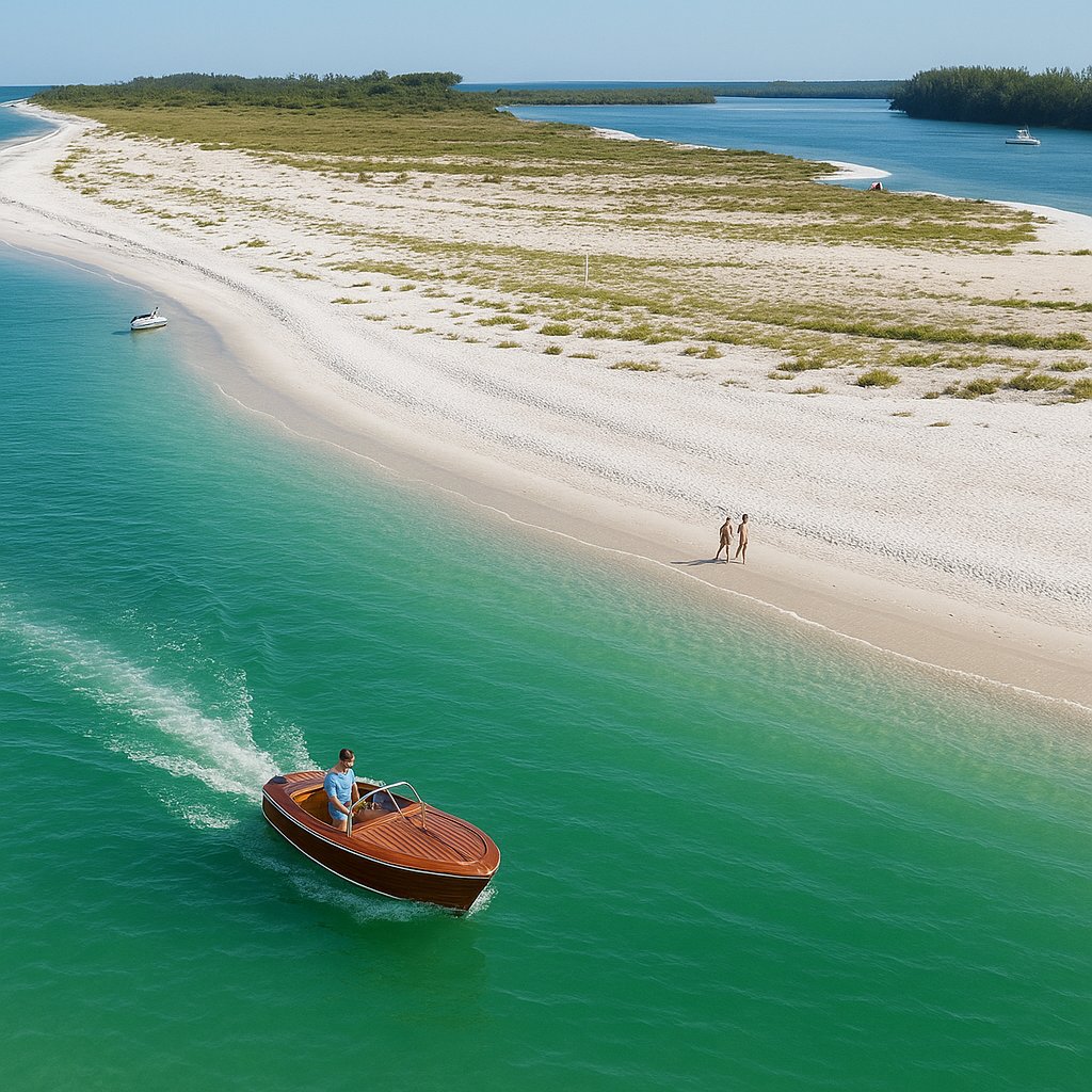 Boating day at sandbars Naples