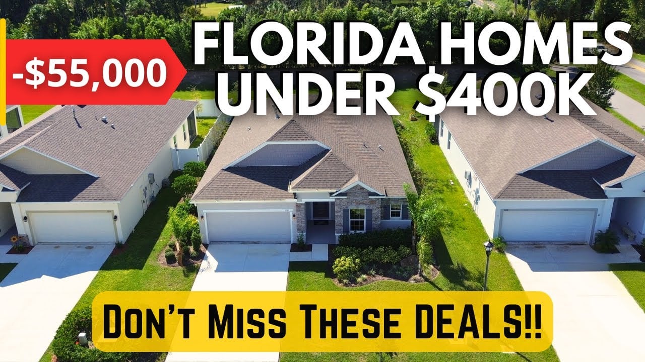 A Look At Florida Homes For Sale UNDER $400,000 As Prices Continue To Drop In 2025!