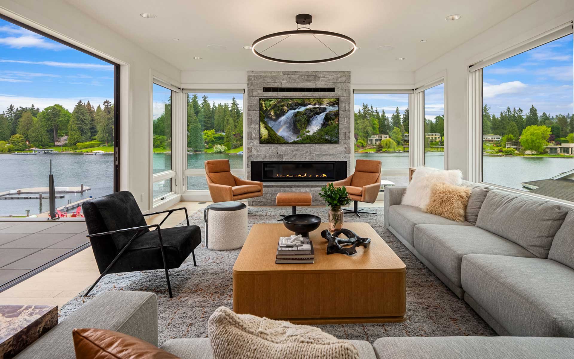 Gated Medina Waterfront Estate by Saad Custom Homes