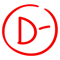 D minus rating