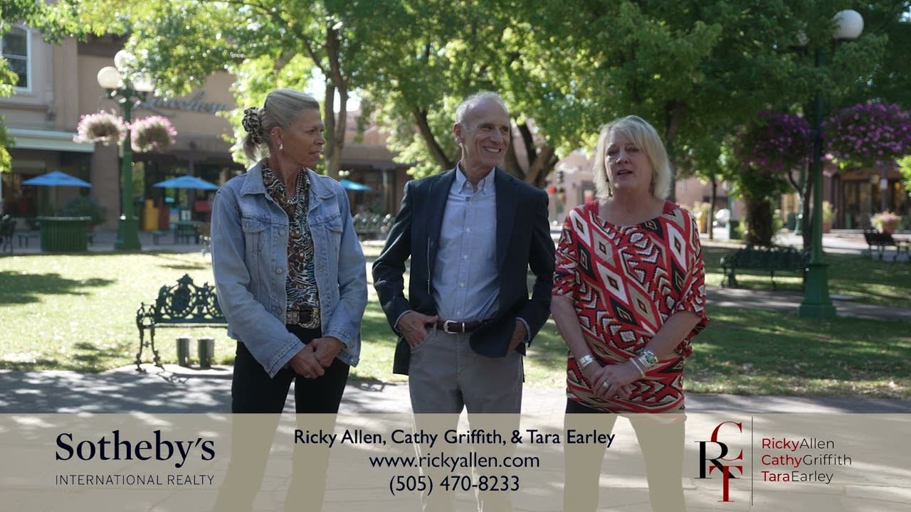 The Santa Fe Plaza with Ricky and Tara