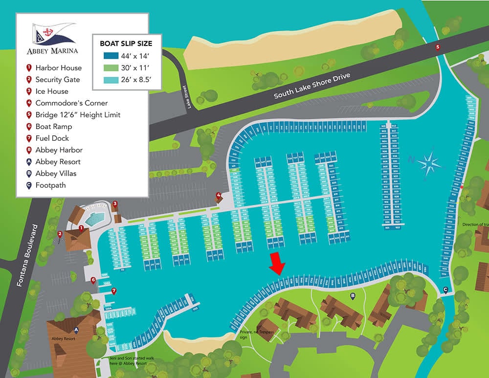 **SOLD** - Desirable Abbey Harbor Dockominium Boat Slip