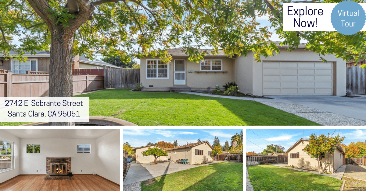 [Virtual Tour] 3-Bedroom Fixer in Fantastic Santa Clara Neighborhood - Just 3 Miles From Apple Campus!