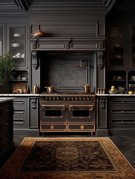 Dark and Moody Kitchens