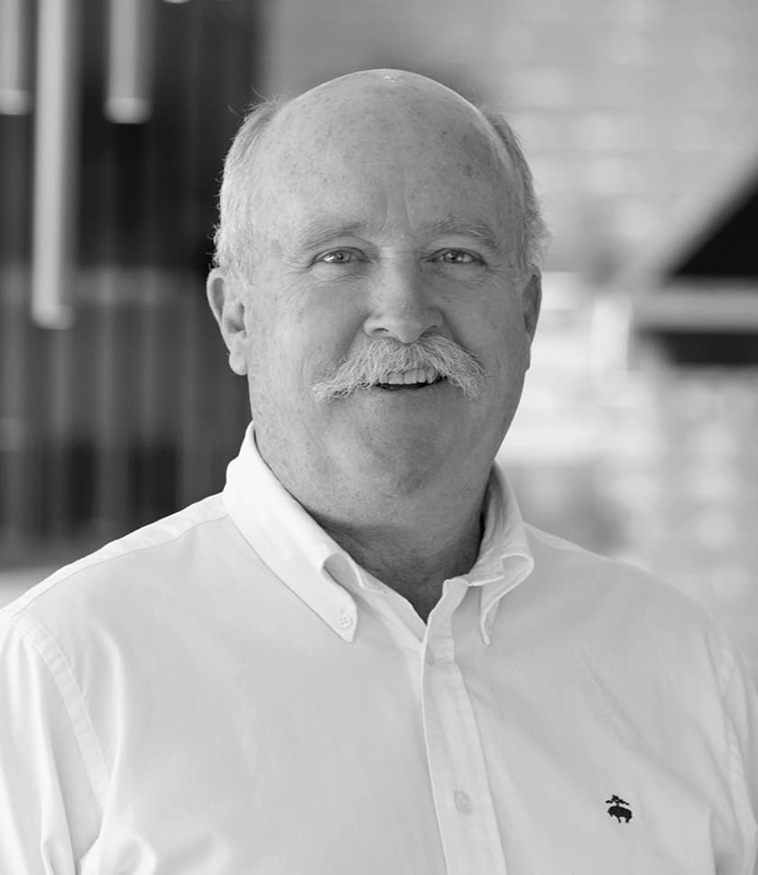 black and white profile photo of real estate expert Mark Lord