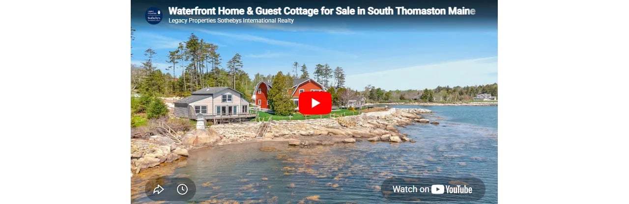 Waterfront Home & Guest Cottage for Sale in South Thomaston Maine
