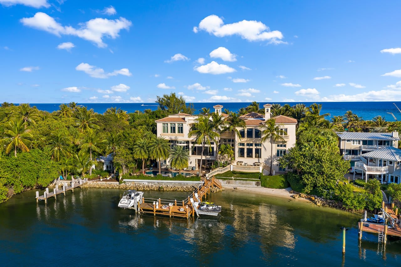 October 2024 | Take a look at this Manalapan estate, featuring frontage on both the ocean and the Intracoastal, which recently sold for $15.6 million