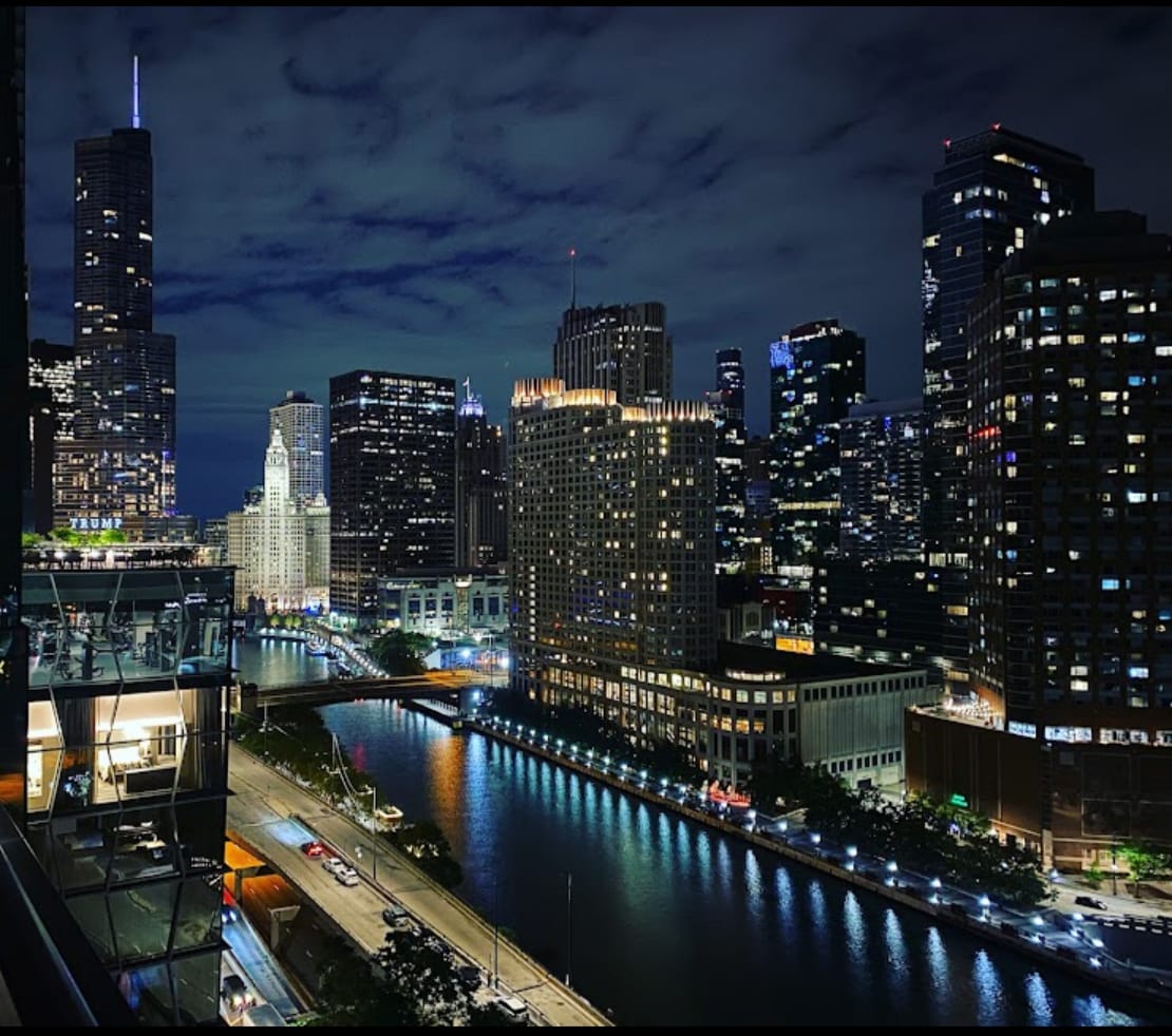 Wrigley Building  Trump Tower View Of River From St Regis