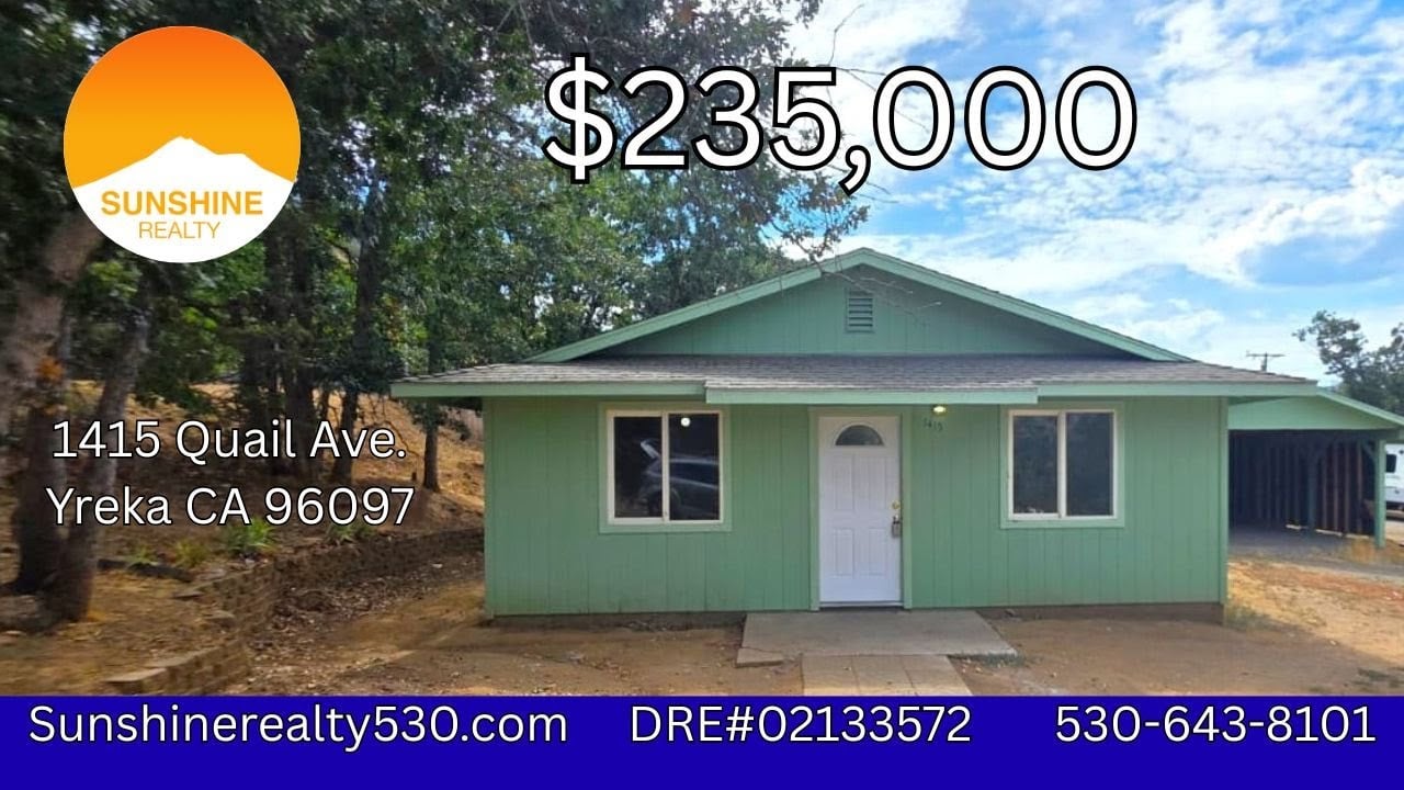 1415 Quail Ave. Yreka, CA