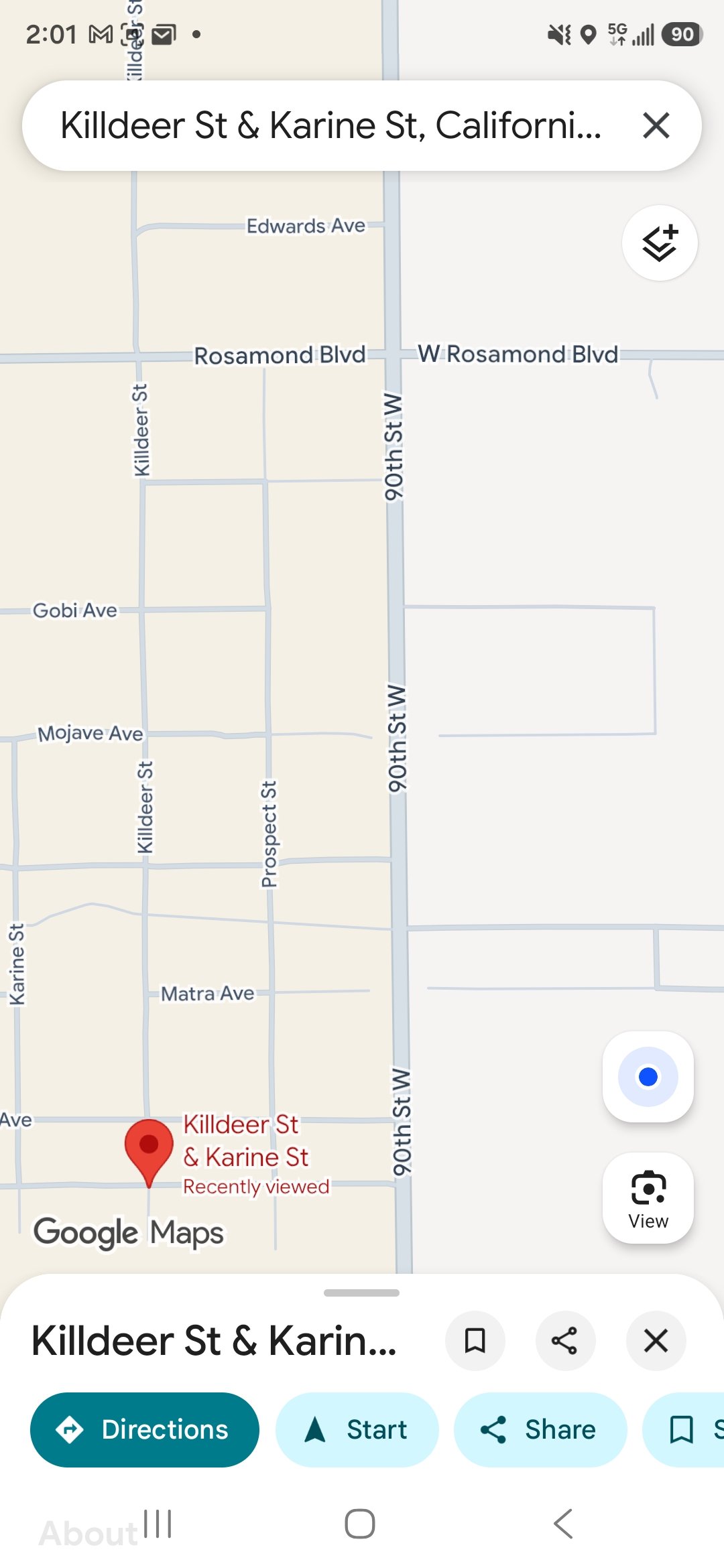 2.5 Acres in Rosamond
