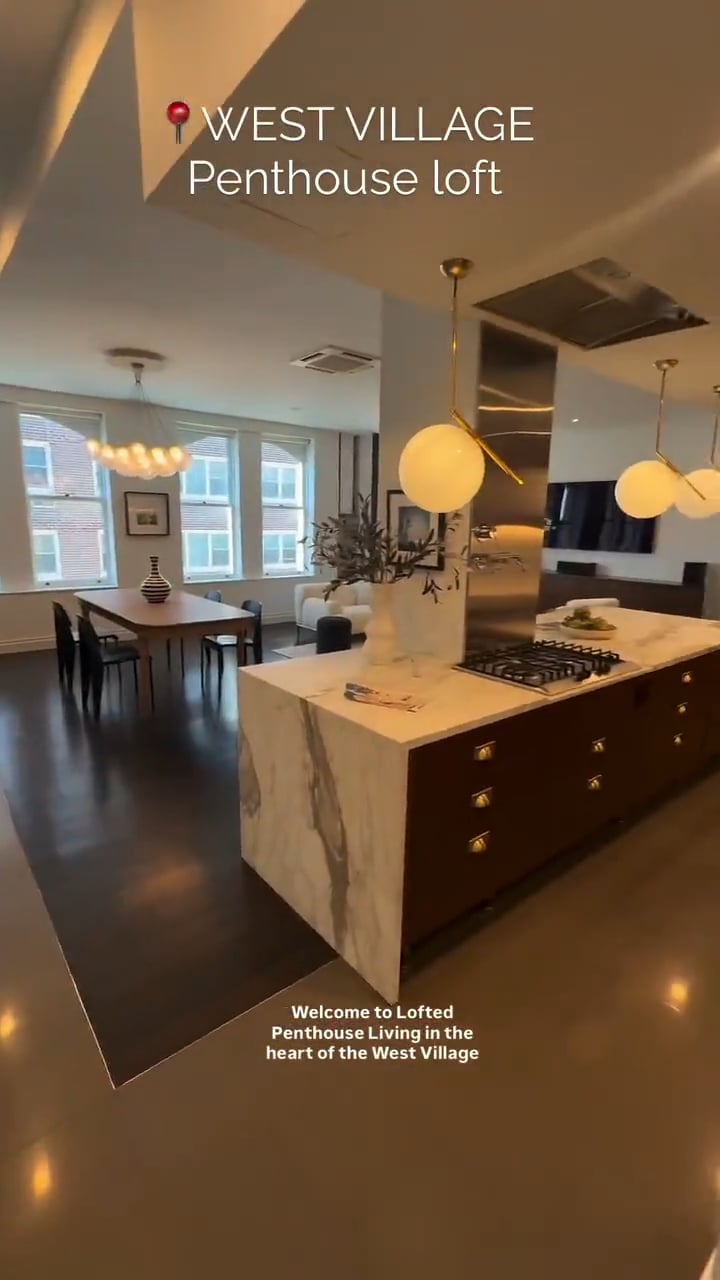 Lofted Penthouse Living in West Village