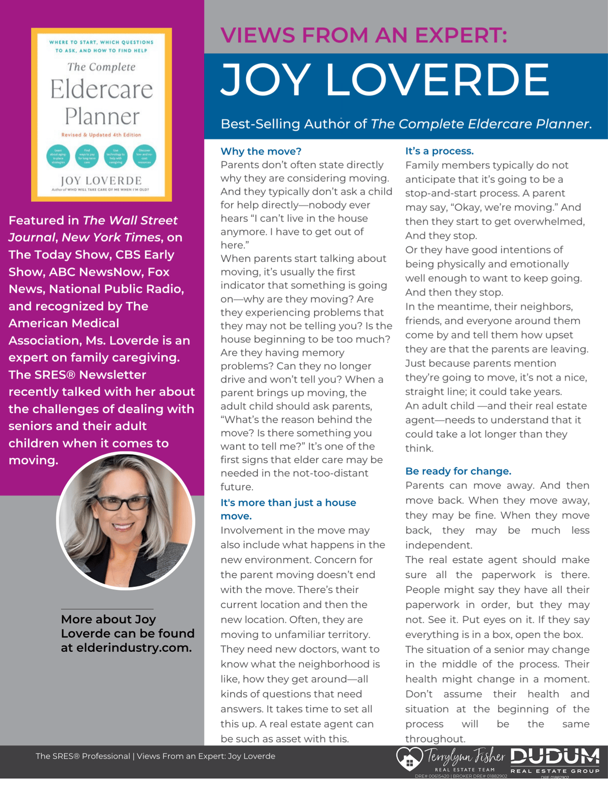 Views from an Expert: Joy Loverde