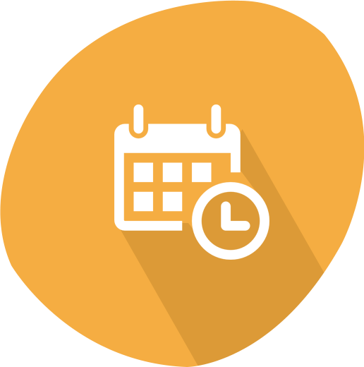 Calendar and clock icon