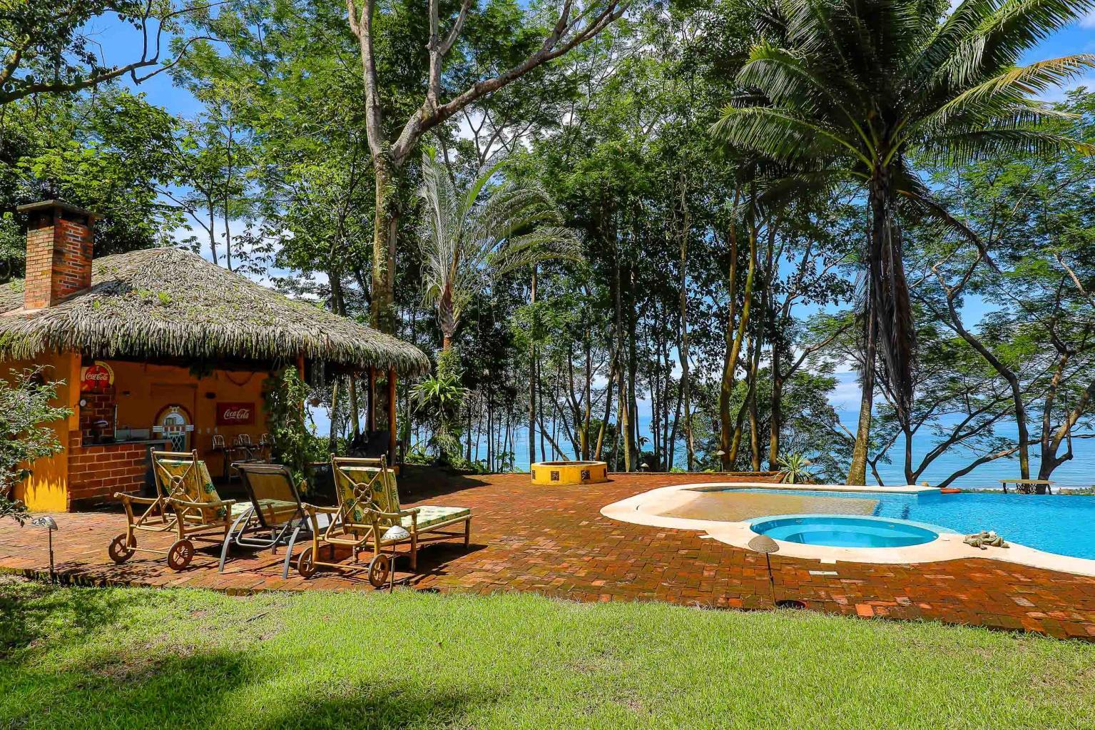Private Ocean View Estate Quaint 2 level home and idyllic pool