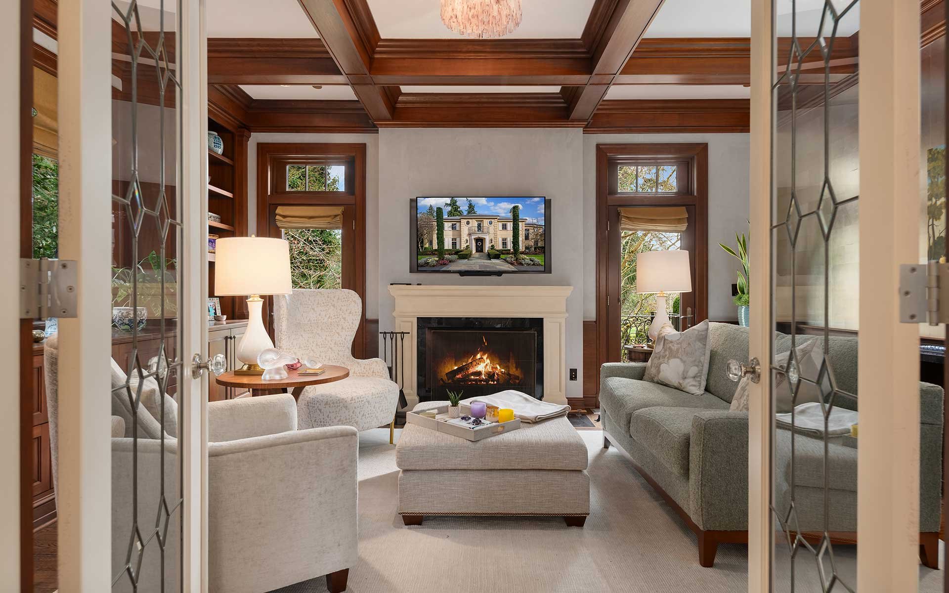 Sophisticated, Timeless Style in a Prized Medina Location on Overlake Golf Course