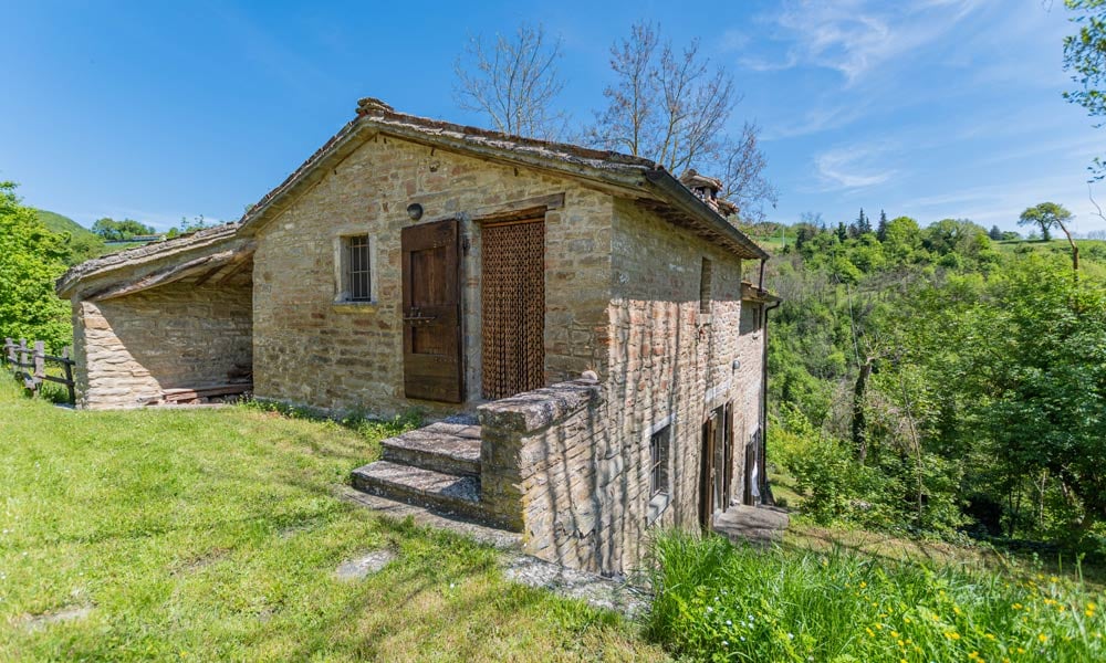 Stone Farmhouse Immersed In Nature