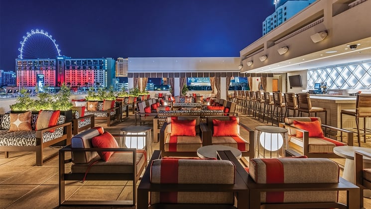 The Deck Rooftop Bar is worth the trip off the Las Vegas Strip
