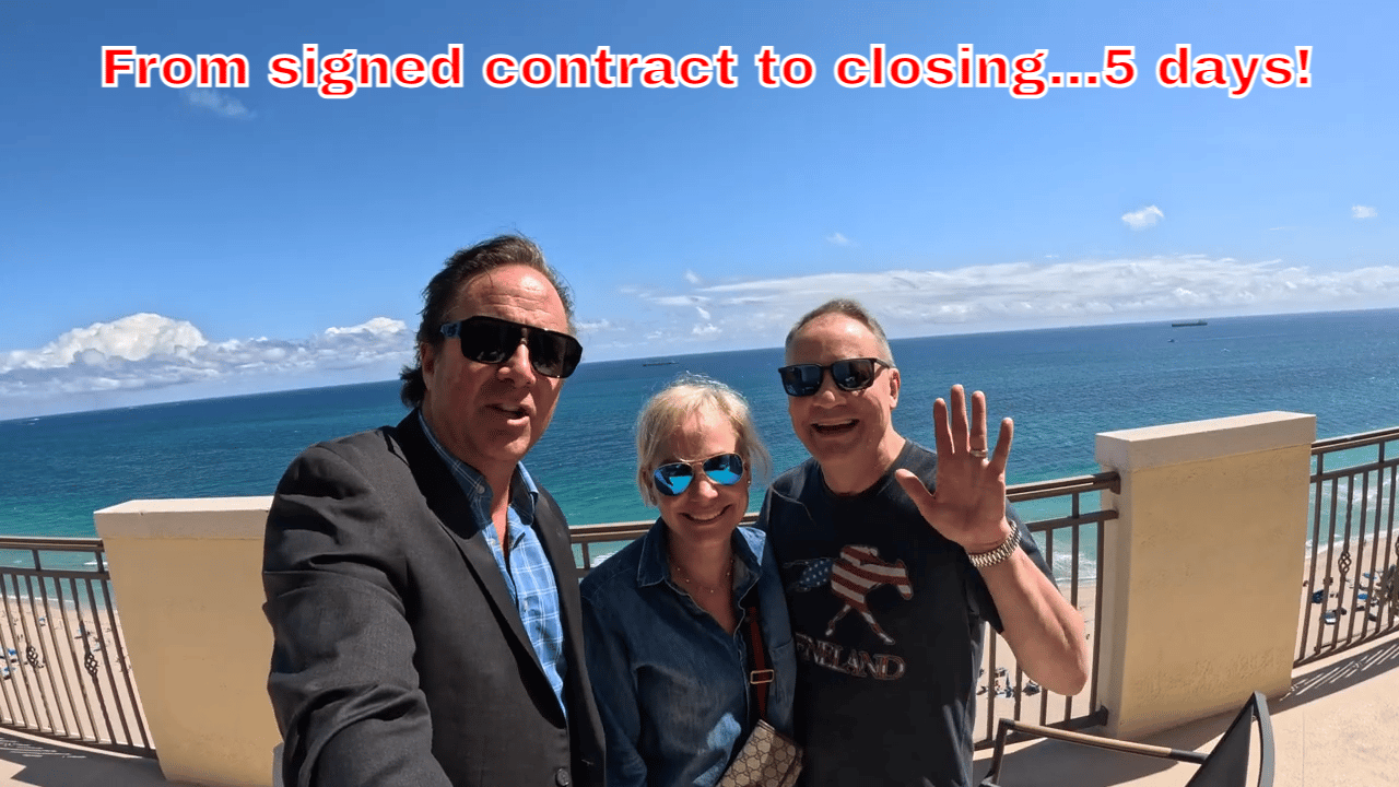 FROM CONTRACT TO CLOSE IN 5 DAYS!