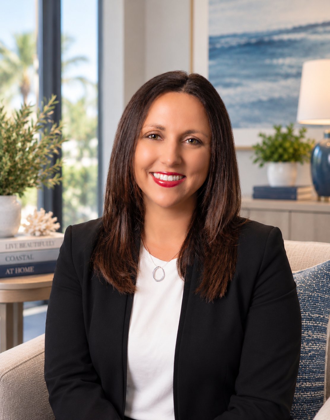 Jaimee Hibbs, PA, smiling in a black blazer and white blouse.