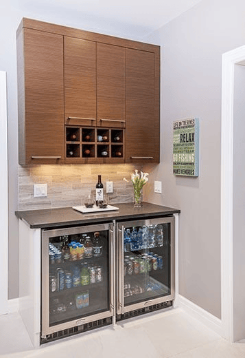 Converting an Unused Closet to a Super Sleek Dry Bar