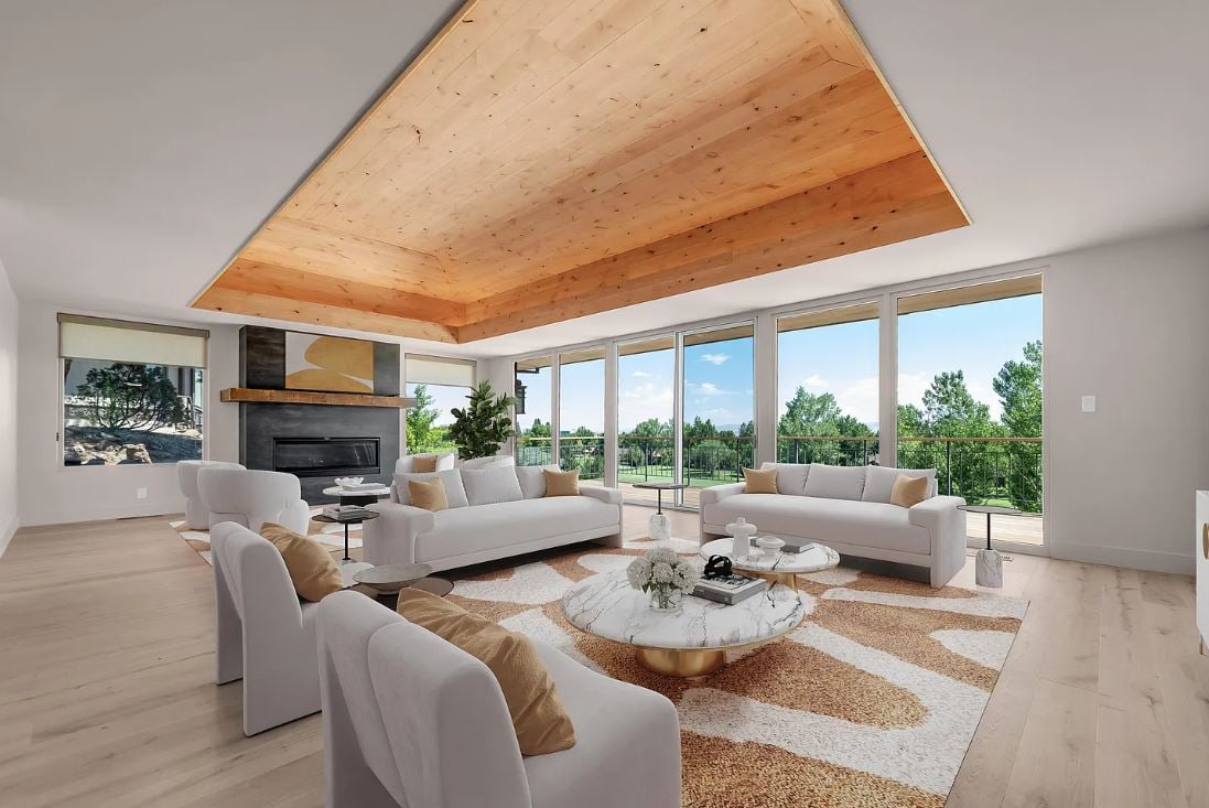 The extensive remodel includes new wood flooring, custom cabinets, LED lighting and fixtures, bathrooms, kitchen and appliances, new roof and sewer lines.