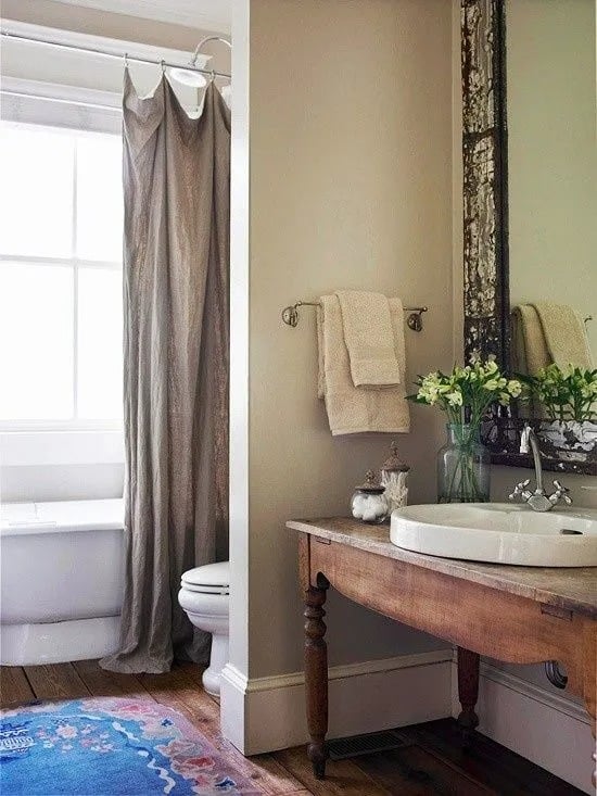 Repurposed Bathroom Vanity