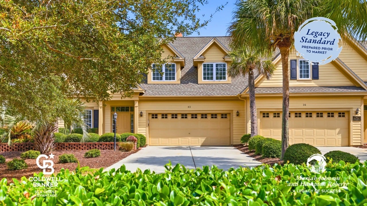 42 Courtyard Circle Unit 26 | Pond-View End Unit Townhome in The Reserve, Pawleys Island