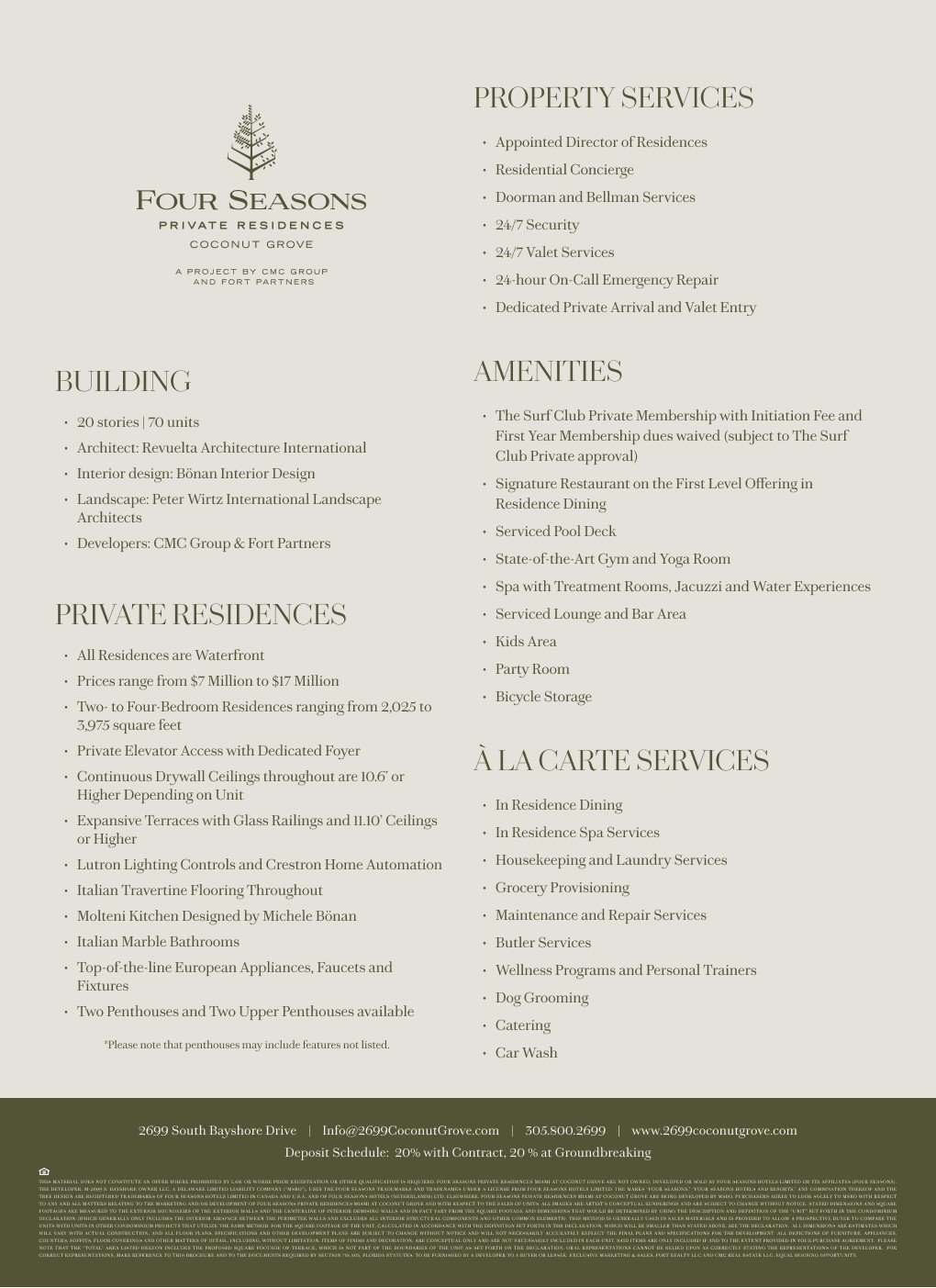 Four Seasons Coconut Grove Private Residences