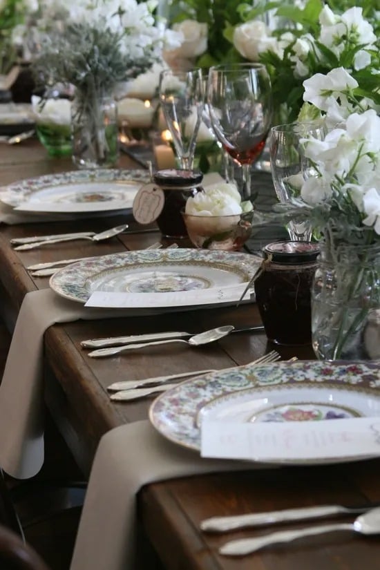 Vintage Holiday Table