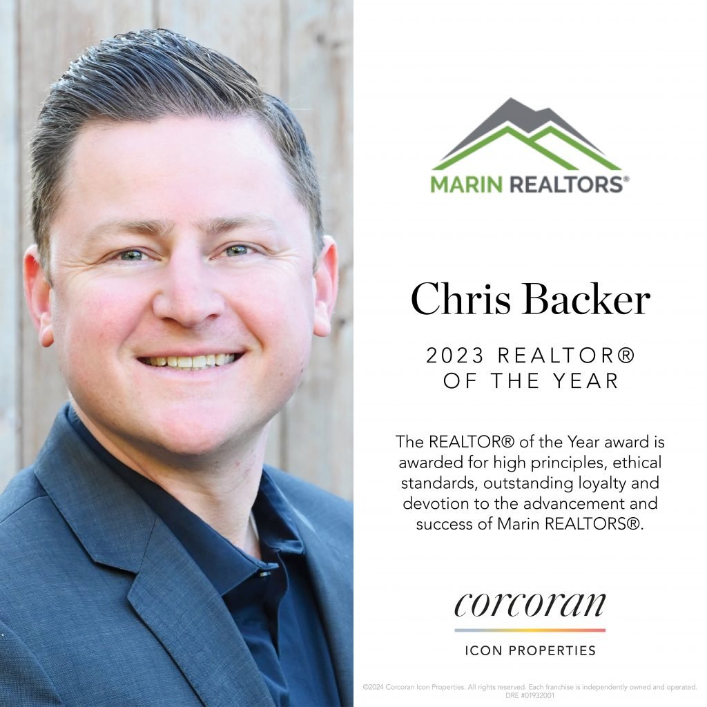 Chris Backer Is Named 2023 REALTOR® of the Year by Marin Association of Realtors