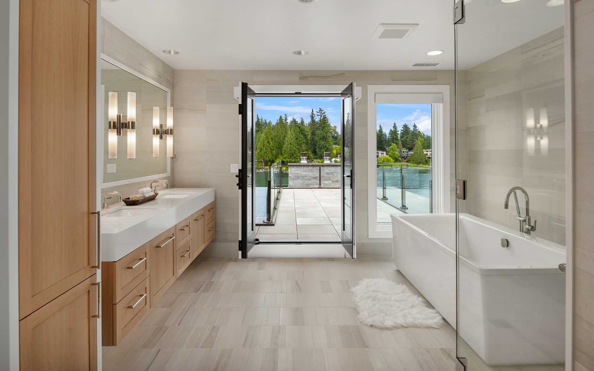 Gated Medina Waterfront Estate by Saad Custom Homes
