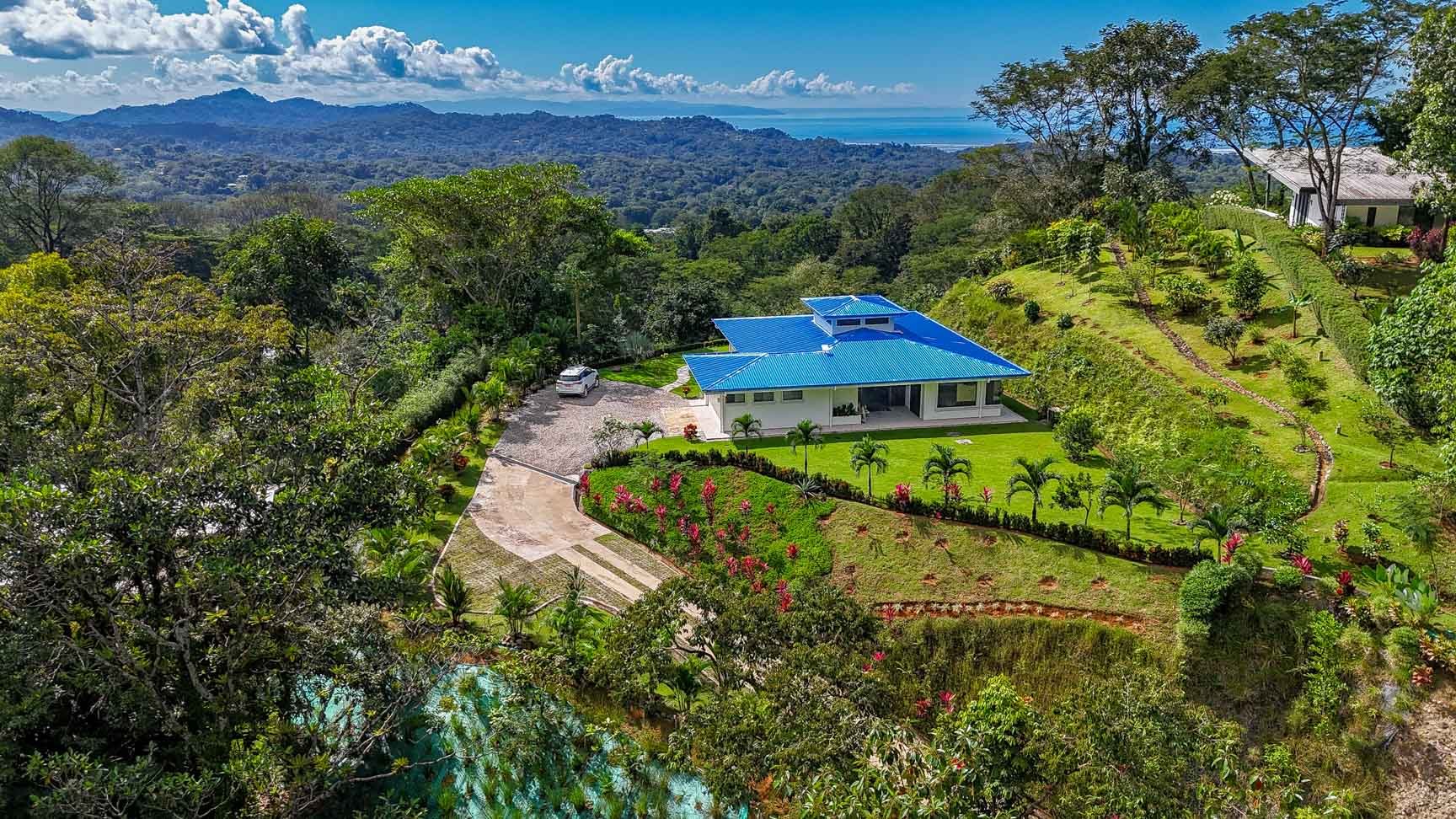 Private 2-Bed Hacienda with Ocean & Mountain Views, Pool & Development Potential in Ojochal