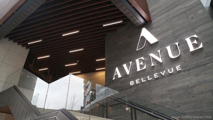 Avenue Bellevue building entrance, future site of Nobu Residences and Nobu restaurant in downtown Bellevue