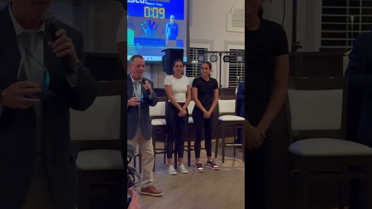 The doubles winners of the 2026 Vero Beach international tennis open at Grand Harbor