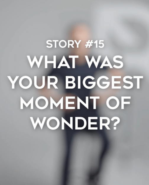 20 Years x 20 Stories what was your biggest moment of wonder