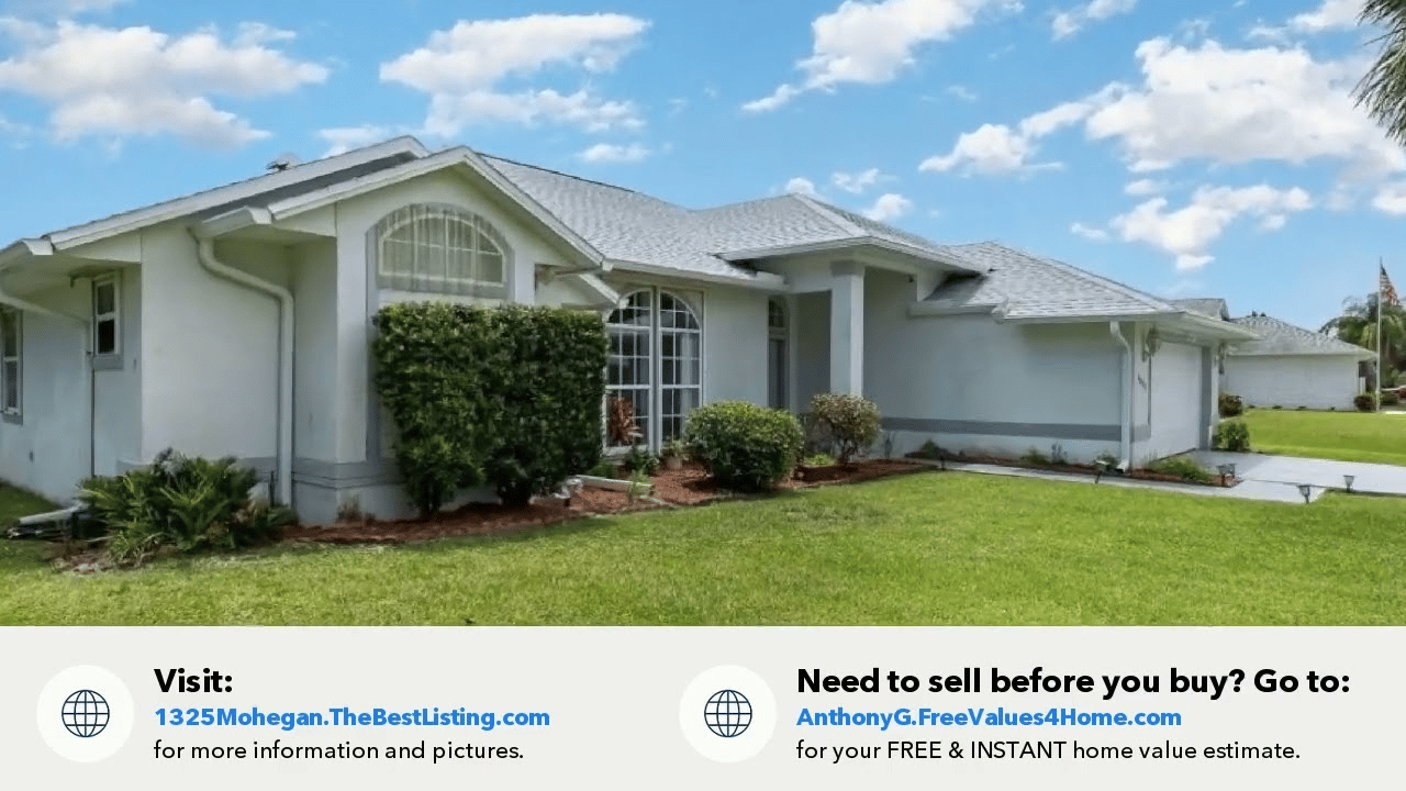 1325 Mohegan, Palm Bay, FL Presented by Granato/LaMonica Team.