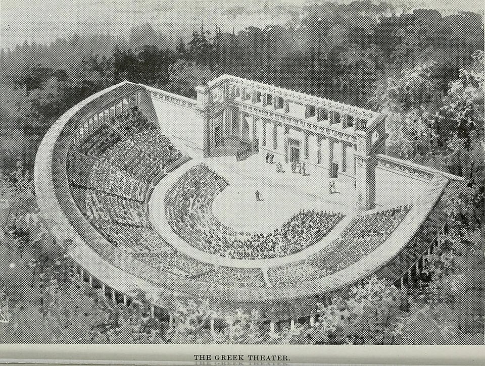 The Greek Theater Berkeley in its early days, a testament to timeless design and craftsmanship.