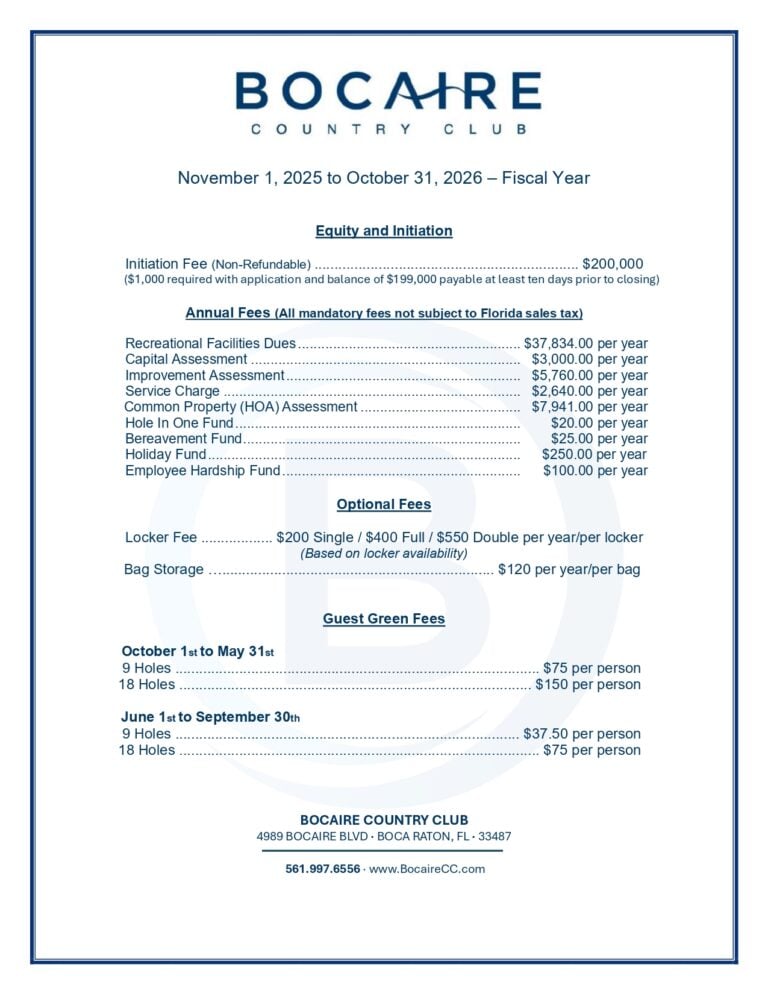Bocaire Country Club