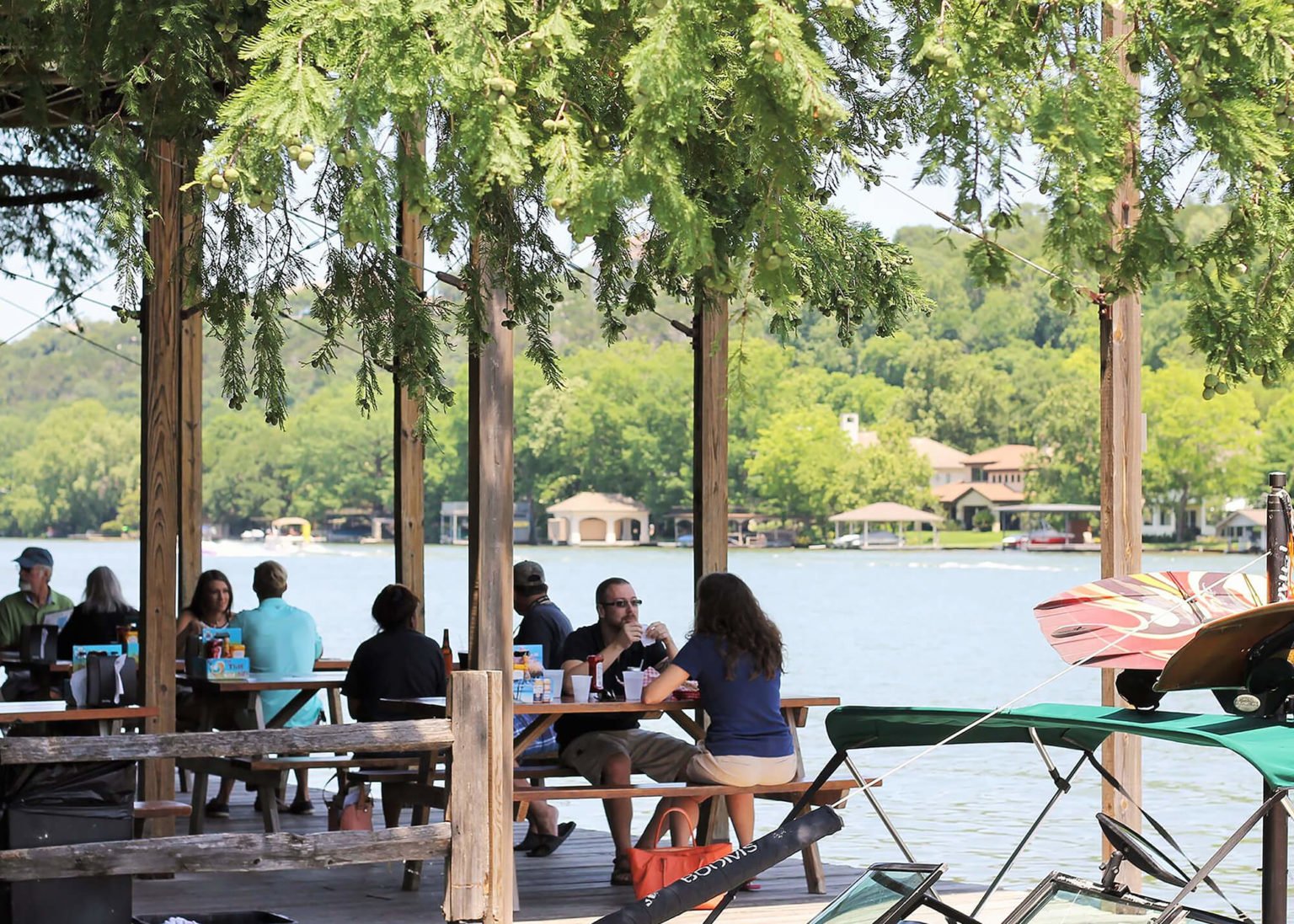 Guest houses with green lawn