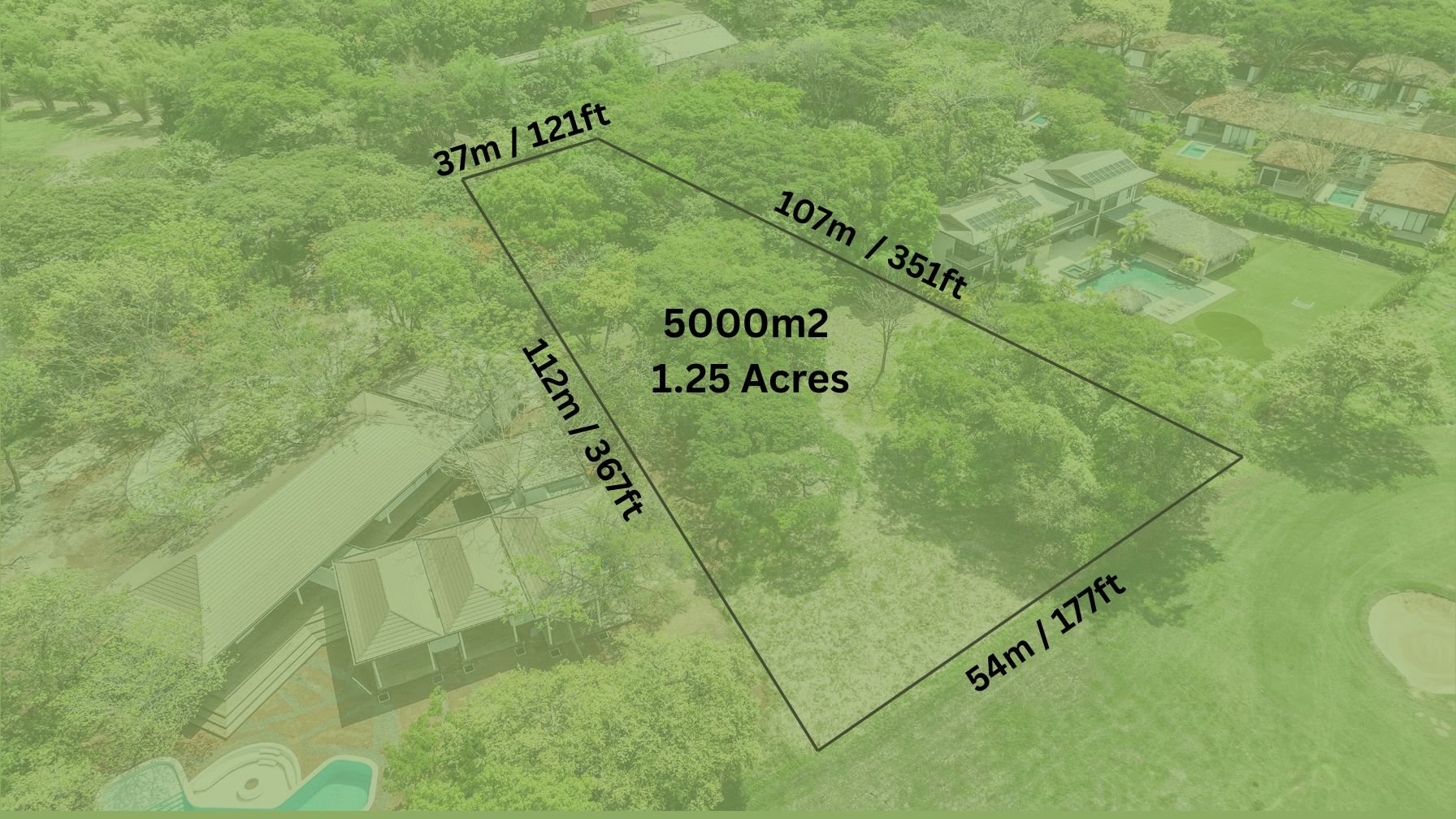 Rare Golf Front Estate Parcel | No HOA | 5,000m² in Hacienda Pinilla