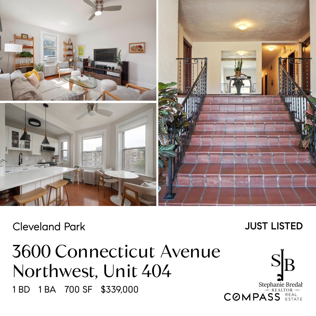 Just Listed: 3600 Connecticut Ave NW, Unit 404 Washington, DC 20008