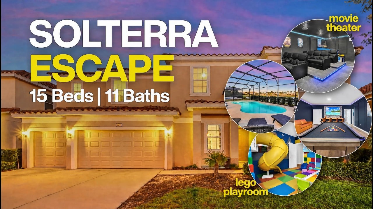 INSIDE 'SOLTERRA ESCAPE' THE BIGGEST HOME IN SOLTERRA RESORT! | 15 Bedroom Luxury Vacation Home
