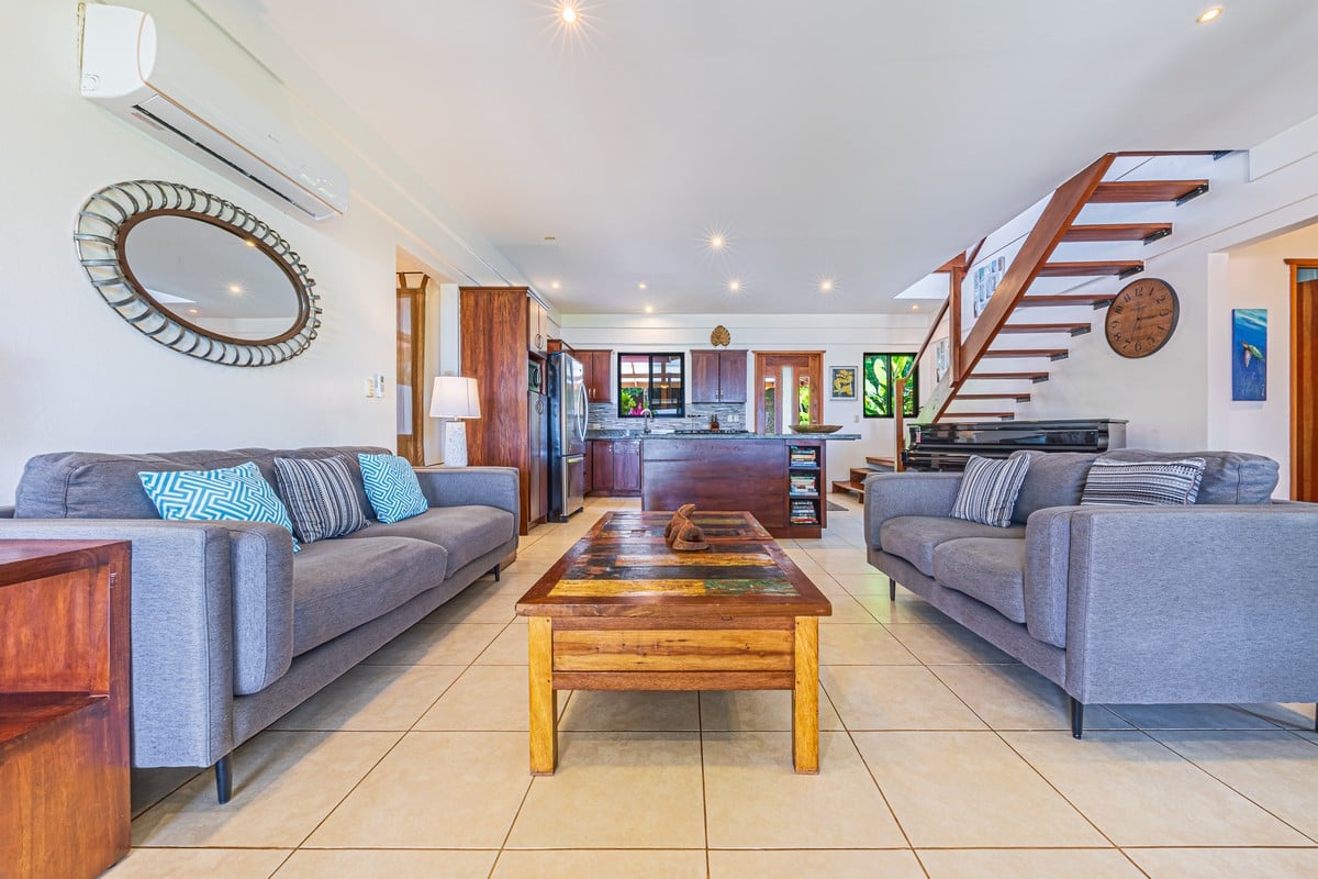 2.07 ACRES – 3 Bedroom Elegant Home With Guest Suite & Sweeping Ocean Views, Secluded & Nestled within Lush Jungle Surroundings!!!