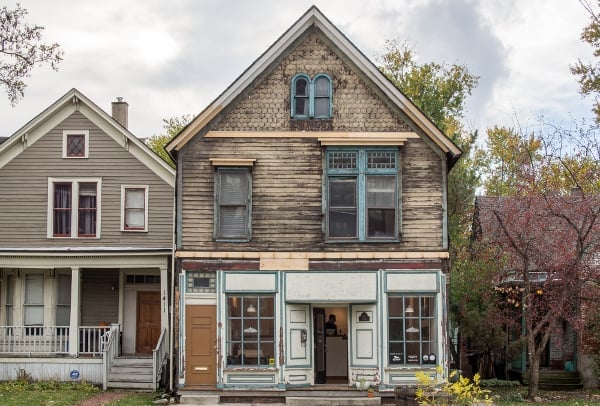 Historic Michigan home interior with warmth and character