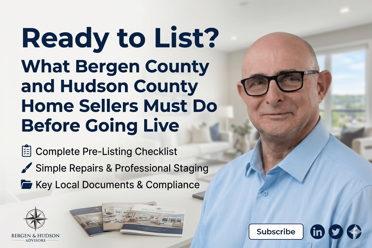 Ready to List? What Bergen County and Hudson County Home Sellers Must Do Before Going Live